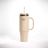 Beige 40oz Tumbler with Handle