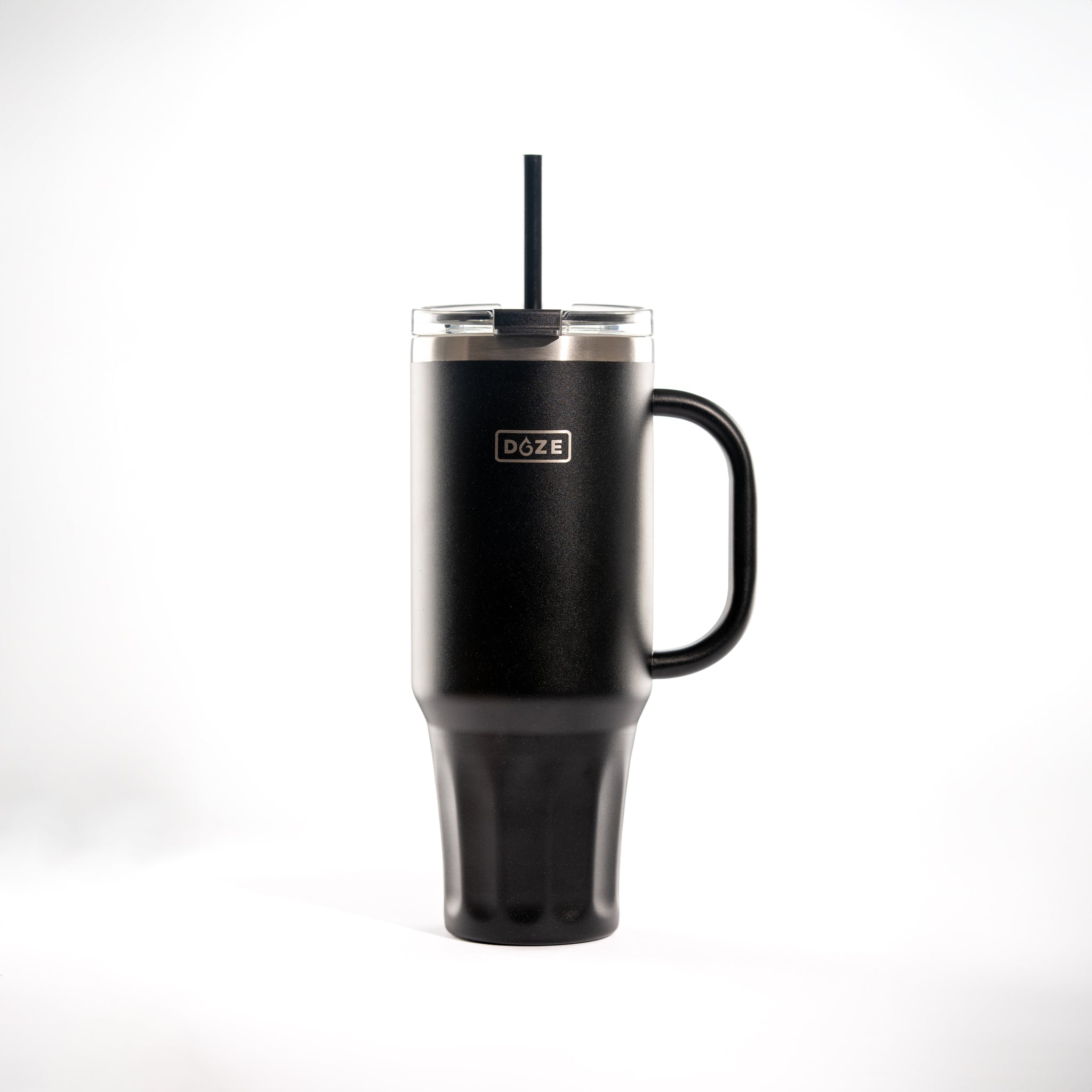 Black 40oz Tumbler with Handle