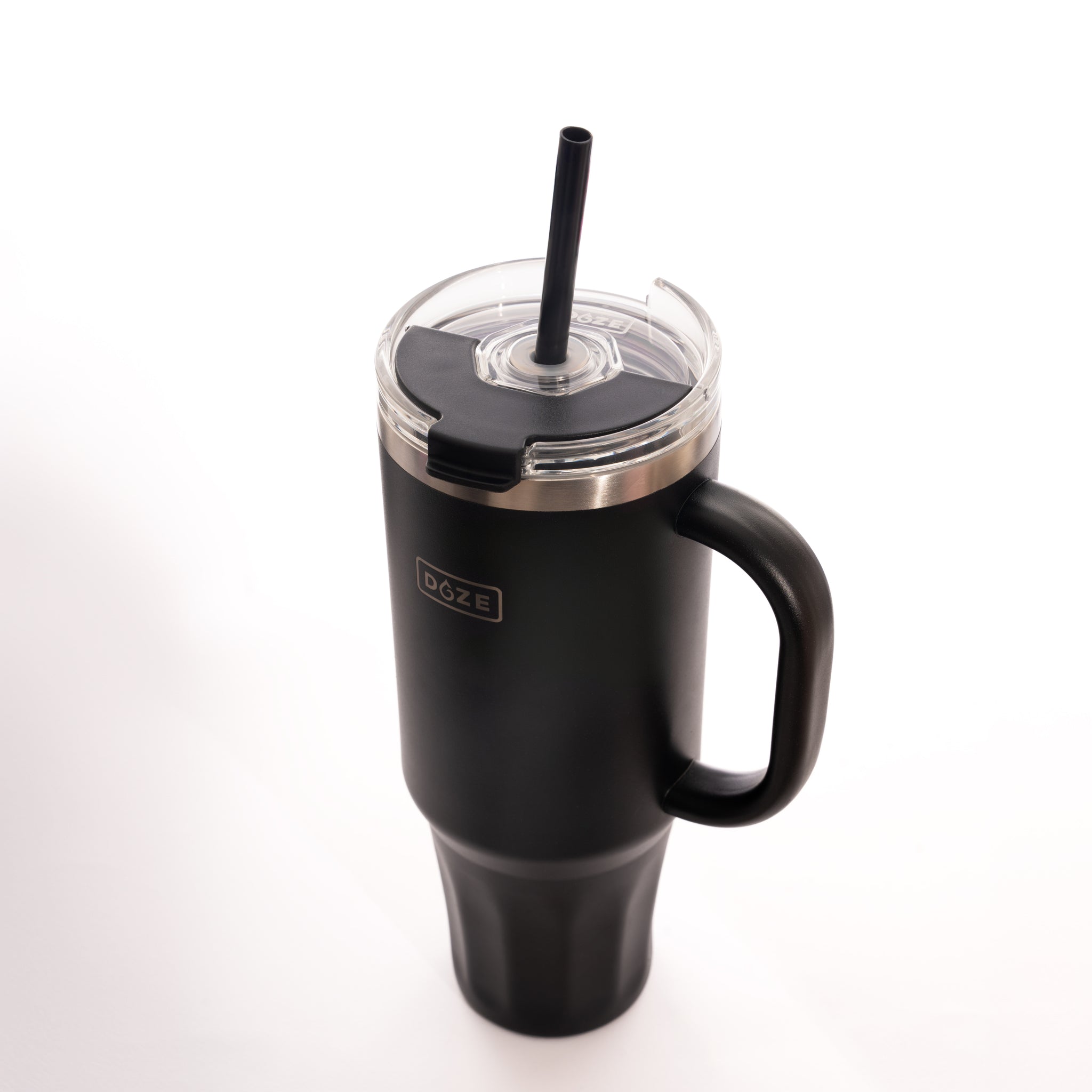 Black 40oz Tumbler with Handle